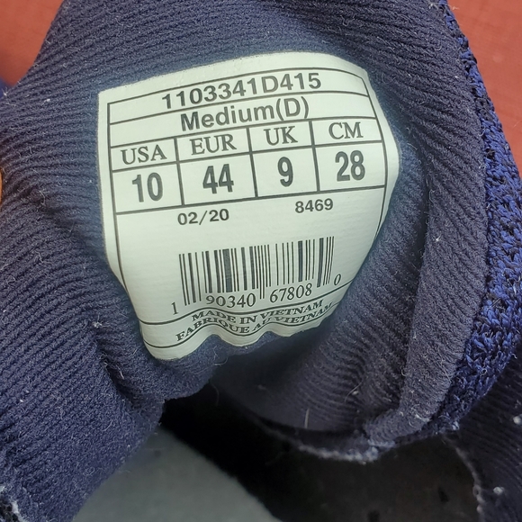 Men's Brooks Anthem 3 Navy/Grey/Gold Running Shoe Size 10 D (M) - Picture 10 of 11